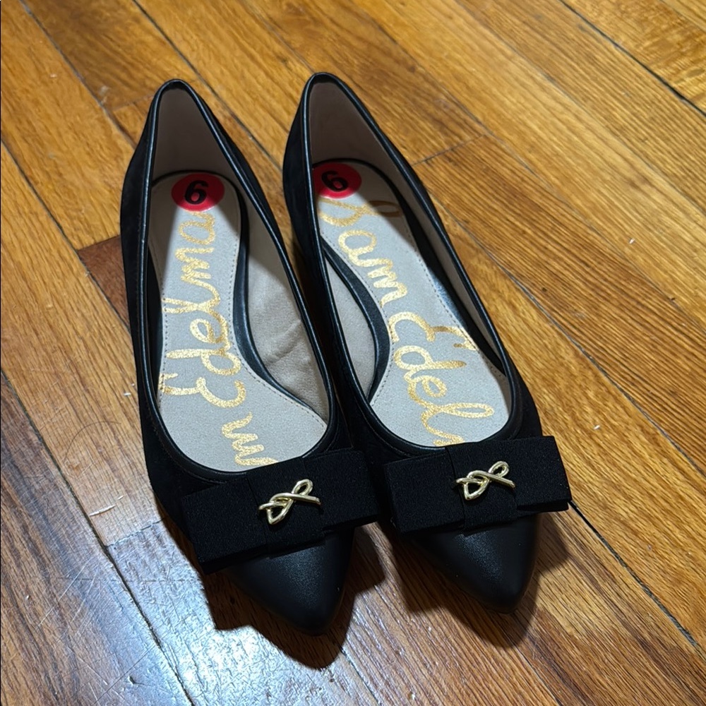 Free with 100 purchase - Sam Edelman Black Flats Timeless Comfort Slip-On